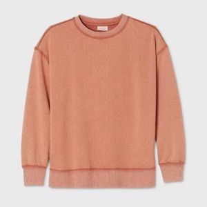 Colsie | Distressed Rust/Orange Sweatshirt